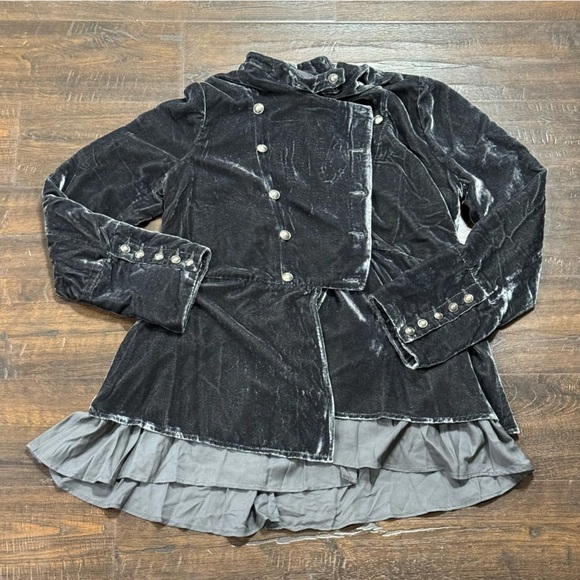 Free‎ People Faye Velvet Ebony Jacket Size Small Women - Picture 5 of 12